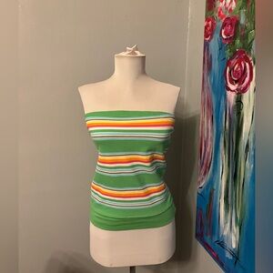 VTG Y2K Aeropostale rainbow striped tube top womens M